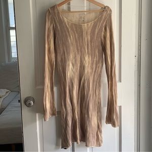 Long Sleeved Knit Mini Dress